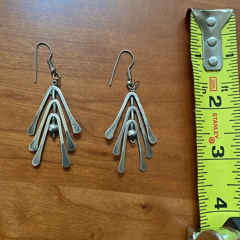 Silver earrings